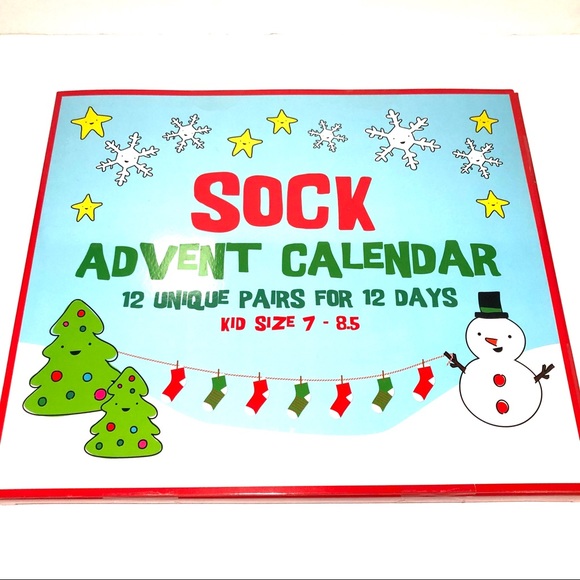Sock Advent Calendar Accessories 2 Days Of Christmas Kid Socks Advent Calendar Poshmark